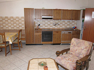 The first floor apartment (Apartment 1) is for up to seven persons.